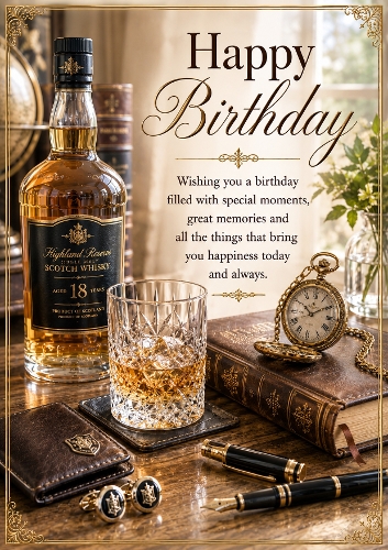 The Distinguished Gentlemans Birthday A4 Portrait Topper