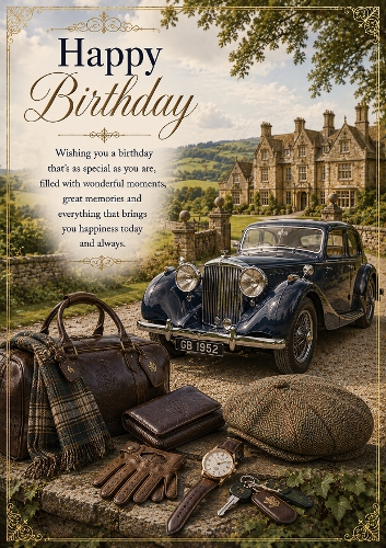 The Country Mans Journey Birthday A4 Portrait Topper