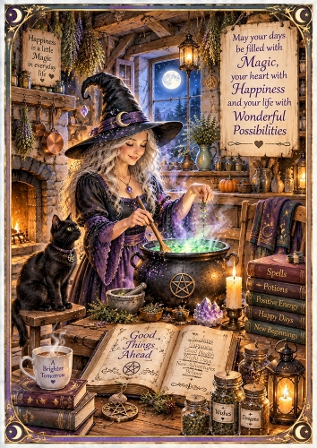 Good Luck / New Begginings A4 Portrait Card Topper