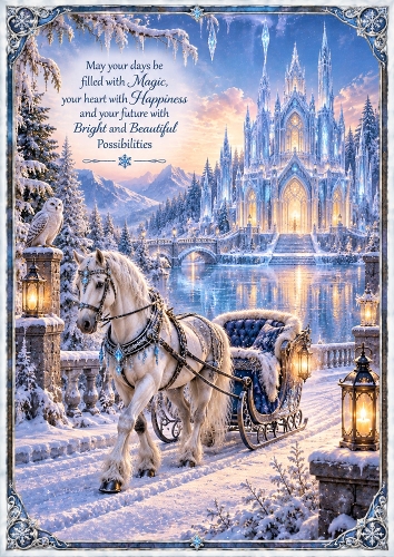 A Winter Wish A4 Portrait Card Topper