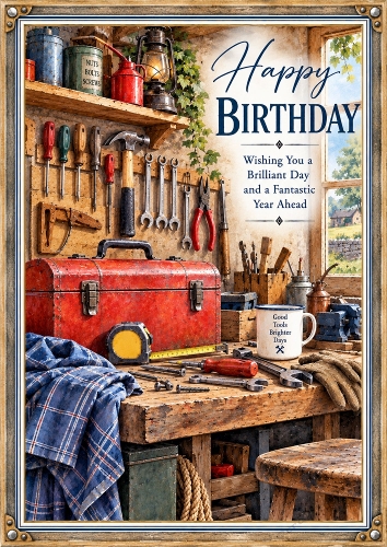 Craftsmans Birthday A4 Portrait Birthday Topper