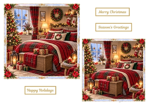 Cosy Christmas - Christmas Card Toppers