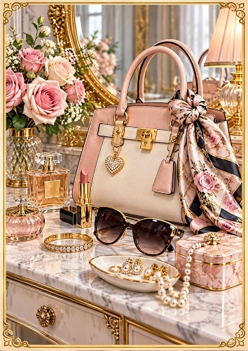 Gold And Pink Birthday A4 Portrait Card Topper