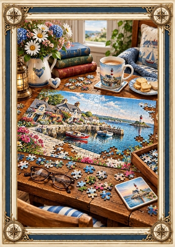 Puzzle Time  A4 Portrait Card Topper