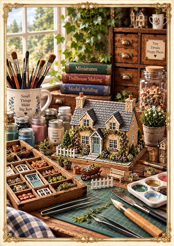 Miniature Magic A4 Portrait Card Topper