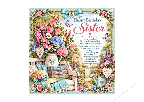 Request For Sisters Cottage Garden 7 X 7 inch