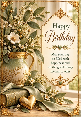 Wishes For You - A4 Portrait Birthday Card Topper