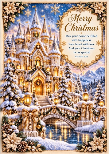 Winter Palace - A4 Portrait - Christmas Card Topper