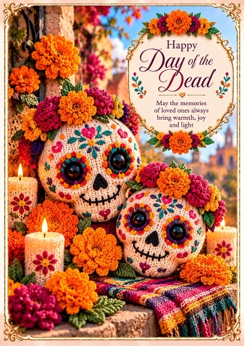 Day of the Dead - A4 Portrait - Mexican Card Topper