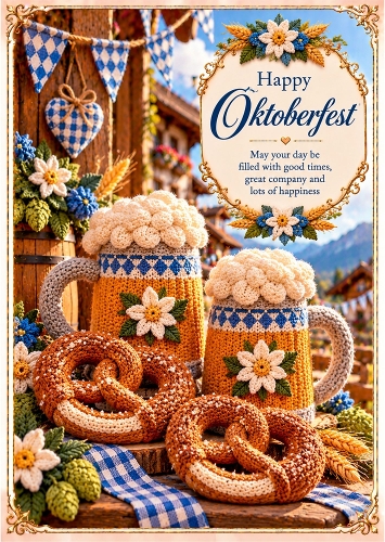 Oktoberfest Fun - A4 Portrait - Card Topper