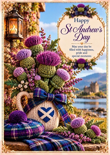 St Andrews Treasures - A4 Portrait - Scottish Card Topper