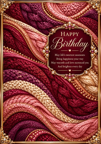 Velvet Dreams - A4 Portrait - Birthday Card Topper