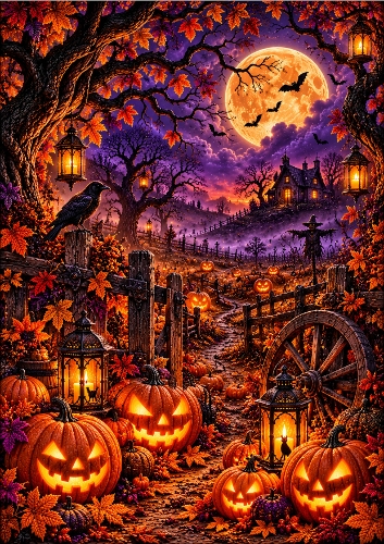 The Pumpkin Patch - A4 Portrait - Card Topper
