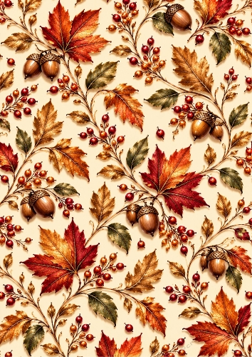 Copper & Amber  - A4 Portrait - Background Topper