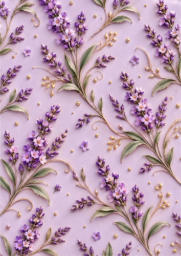 Lavender Haze - A4 Portrait - Background Card Topper