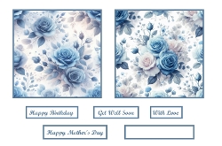 Blue Roses Toppers.