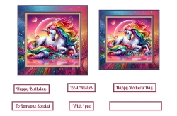 Rainbow Unicorn Toppers.