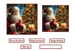 Santa With Wine Toppers