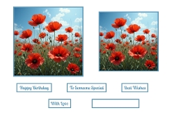 Beautiful Poppys Toppers.