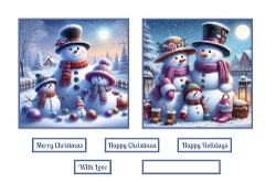 Snowman Family Toppers.