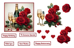Red Roses And Champagne Step By Step.