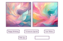 Pastel Coloured Background Toppers.
