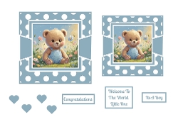 New Baby Boy Bear Toppers.