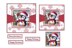 Cute Christmas Penguin Toppers.