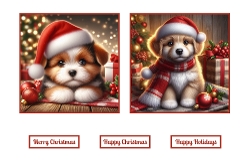 Cute Christmas Puppy Toppers.