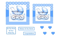 Baby Blue Pram Toppers.