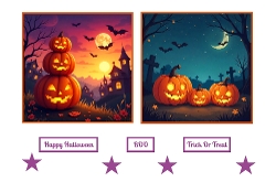 Halloween Pumpkins Toppers.