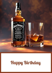 Jack Daniels 5 X 7 Card Front.