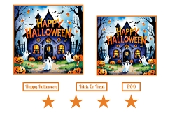 Happy Halloween Toppers.