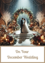 5 x 7 December Wedding Card Front