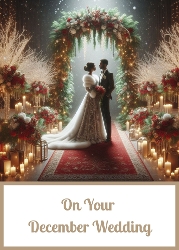 5 x 7 December Wedding Card Front 