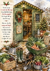 Christmas At The Allotment A4 Portrait Christmas Topper