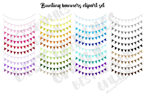 Party banners clipart, Garland Clip art, Party Flag Clipart
