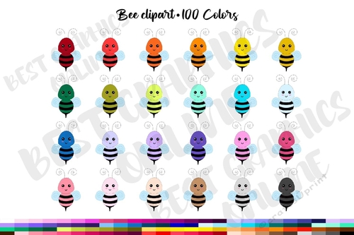 100 Bumble bees illustration, Honey bee clipart, Bee graphics