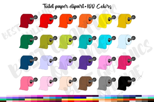 100 Toilet Paper Roll Clipart Graphics, Toilet paper rolls