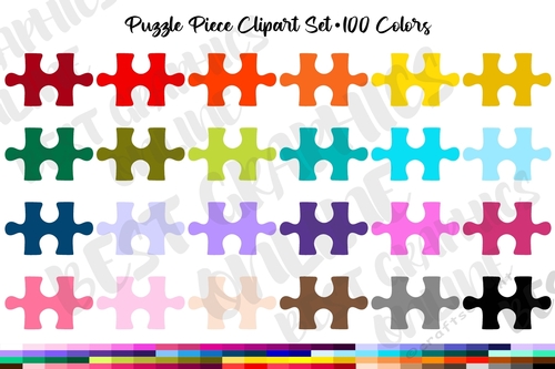 100 Puzzle Piece Clipart Jigsaw Shape