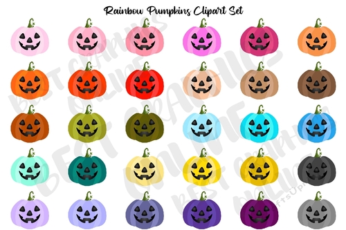 Pumpkin clipart, Halloween pumpkins clipart, Autumn Clipart 