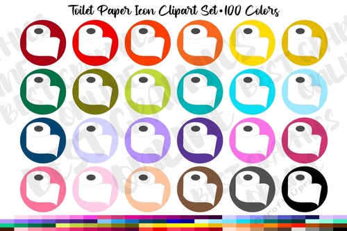 Toilet Paper Clipart, Toilet Paper Rolls Planner Clip Art 