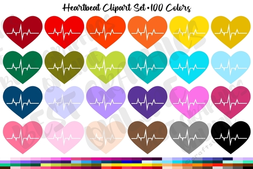Heartbeat image PNG clipart Valentines day love heart images