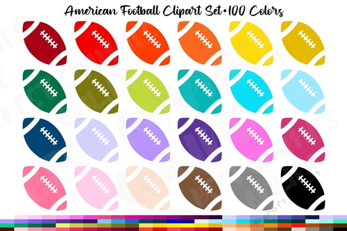 American Football Clipart, Sports Football Planner Clipart 