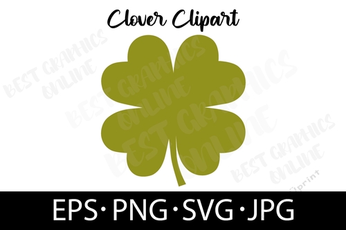 Clover EPS SVG PNG JPG File St Patricks Clover Vector Image 