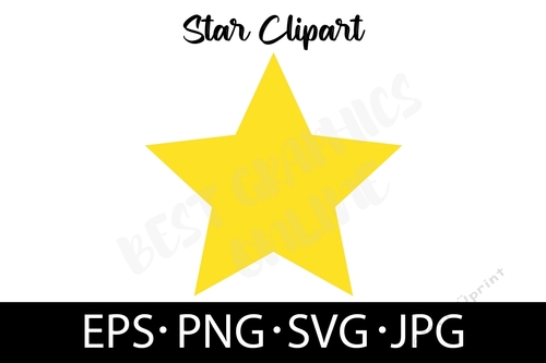Shining Star EPS SVG PNG JPG File  Star Vector Graphic