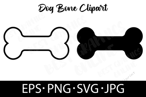 Dog bone EPS SVG PNG JPG File Dog Bones Vector image