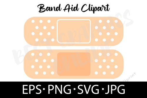 Band Aid Vector EPS SVG PNG JPG First Aid Bandage cut file