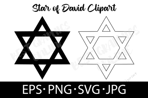 Star of David Cut File Kwanzaa Hanukkah SVG Vector Clipart