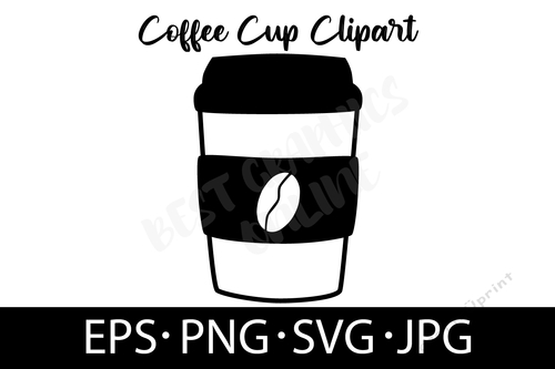 Coffee Cup SVG Files Coffee Takeaway Cup Vector File